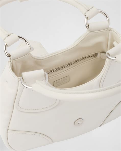 White Prada Moon Padded Nappa